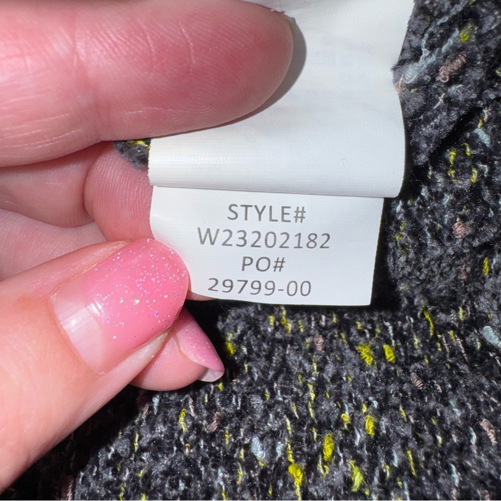 PRANA Cypris Speckled Marled Knit Sweater Gray Chenille Boatneck Tunic Size L - Picture 15 of 15